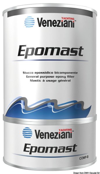 Stucco bicomponente Epomast grigio chiaro 0,50 l - 65.018.00